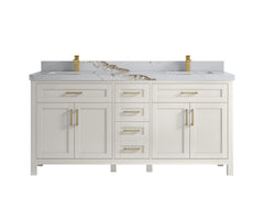 Cambridge 72 in. W x 22 in. D Double Sink Bathroom Vanity - photo 19
