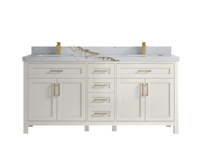 Cambridge 72 in. W x 22 in. D Double Sink Bathroom Vanity - Willow Bath and Vanity