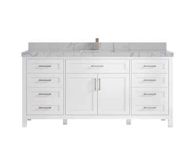 Cambridge 72 in. W x 22 in. D Single Sink Bathroom Vanity - Willow Bath and Vanity