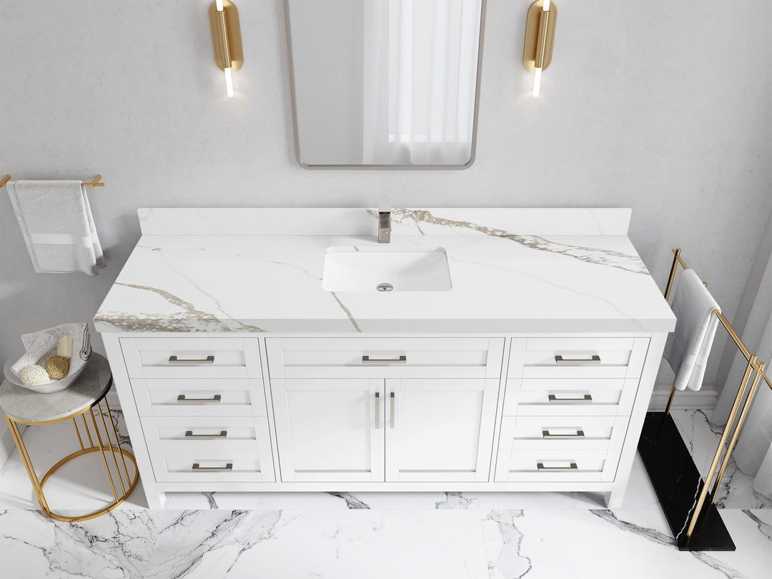 Cambridge 72 in. W x 22 in. D Single Sink Bathroom Vanity - Willow Bath and Vanity
