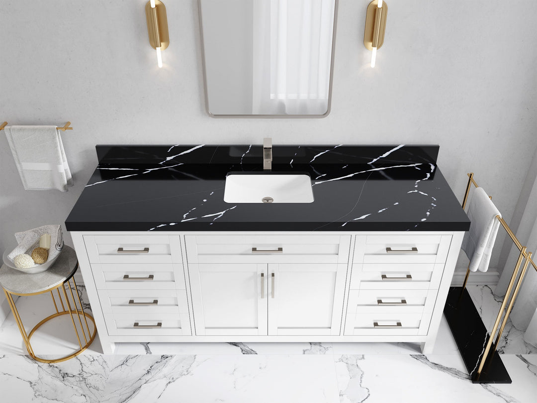 Cambridge 72 in. W x 22 in. D Single Sink Bathroom Vanity - Willow Bath and Vanity