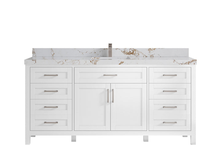 Cambridge 72 in. W x 22 in. D Single Sink Bathroom Vanity - photo 38