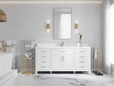 Cambridge 72 in. W x 22 in. D Single Sink Bathroom Vanity - Willow Bath and Vanity