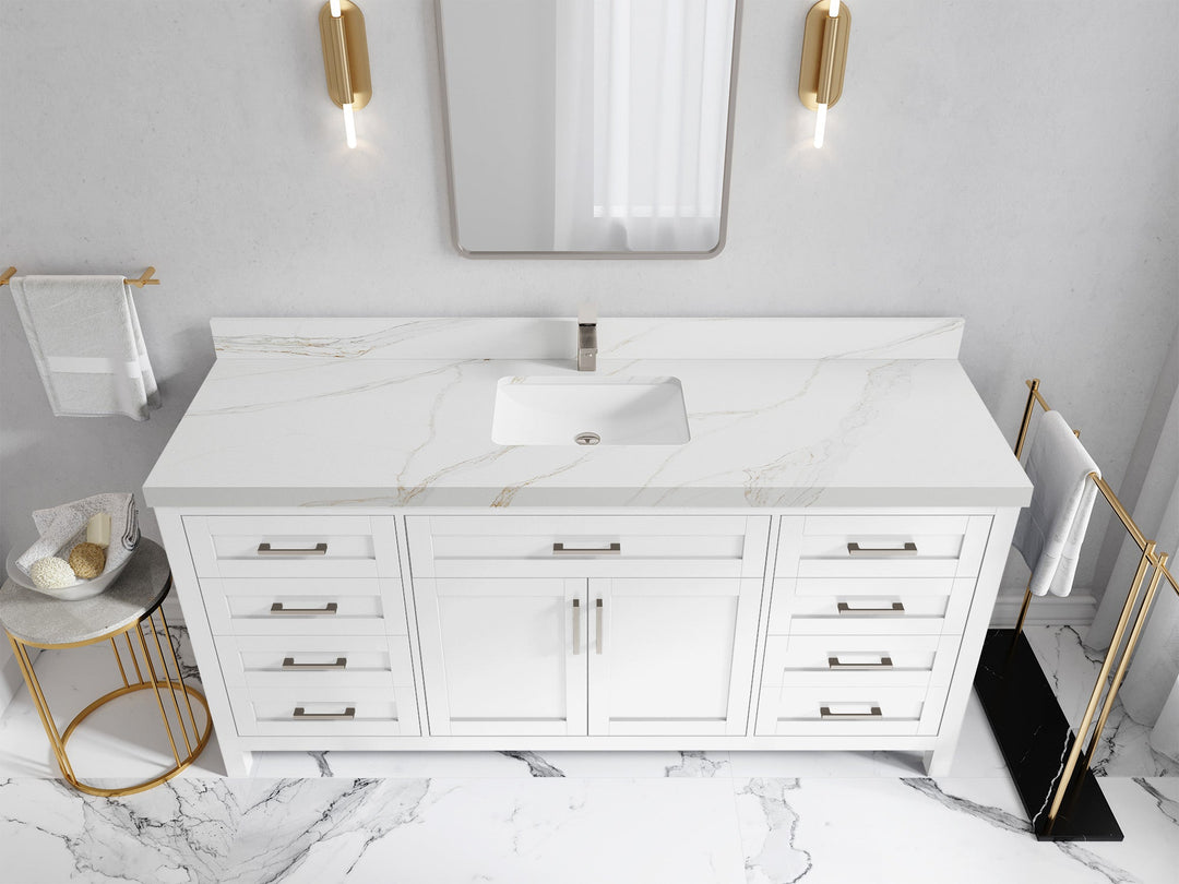 Cambridge 72 in. W x 22 in. D Single Sink Bathroom Vanity - Willow Bath and Vanity