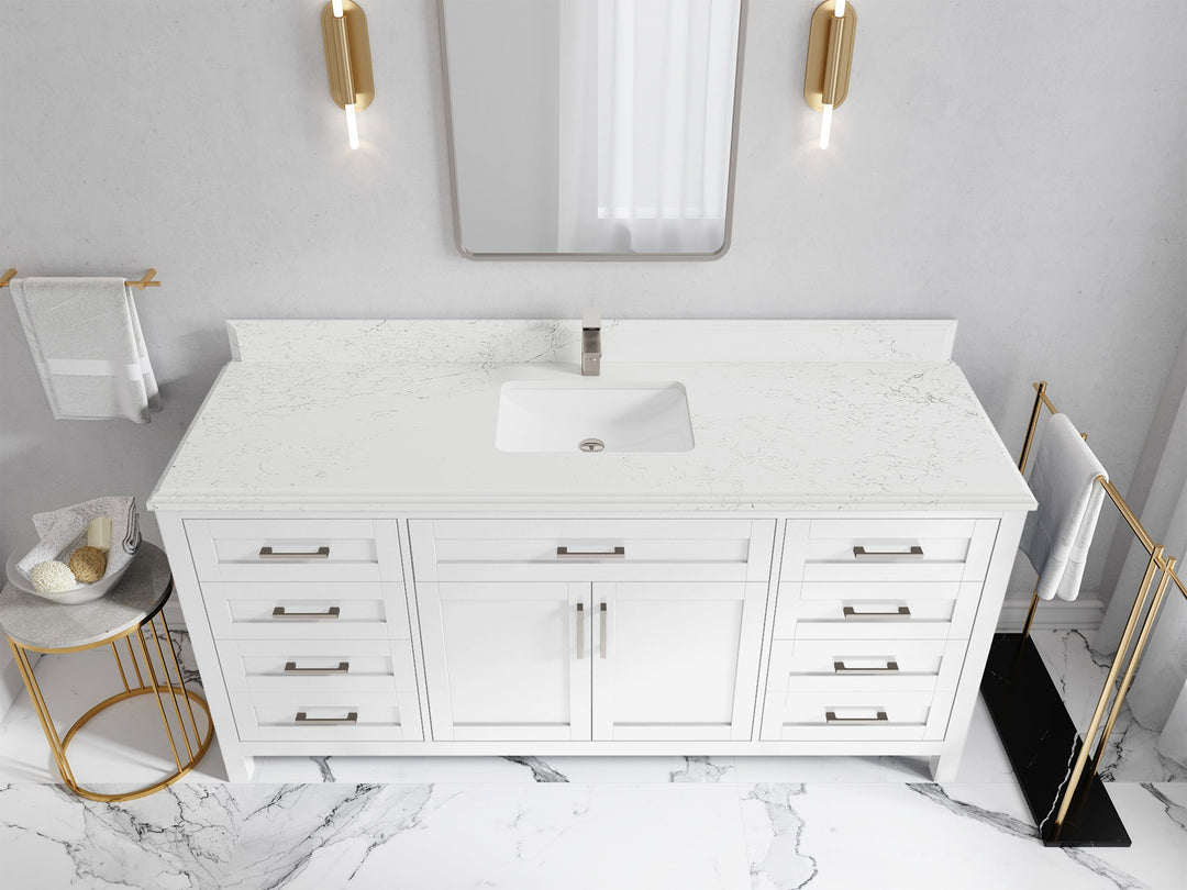 Cambridge 72 in. W x 22 in. D Single Sink Bathroom Vanity - Willow Bath and Vanity