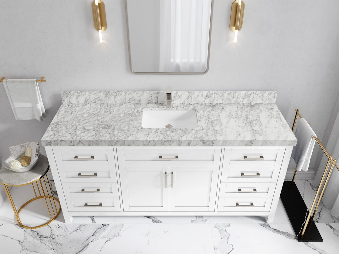 Cambridge 72 in. W x 22 in. D Single Sink Bathroom Vanity - Willow Bath and Vanity