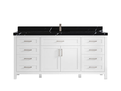 Cambridge 72 in. W x 22 in. D Single Sink Bathroom Vanity - Willow Bath and Vanity