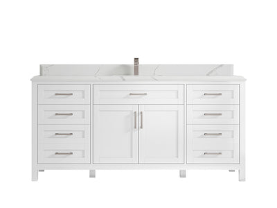 Cambridge 72 in. W x 22 in. D Single Sink Bathroom Vanity - Willow Bath and Vanity