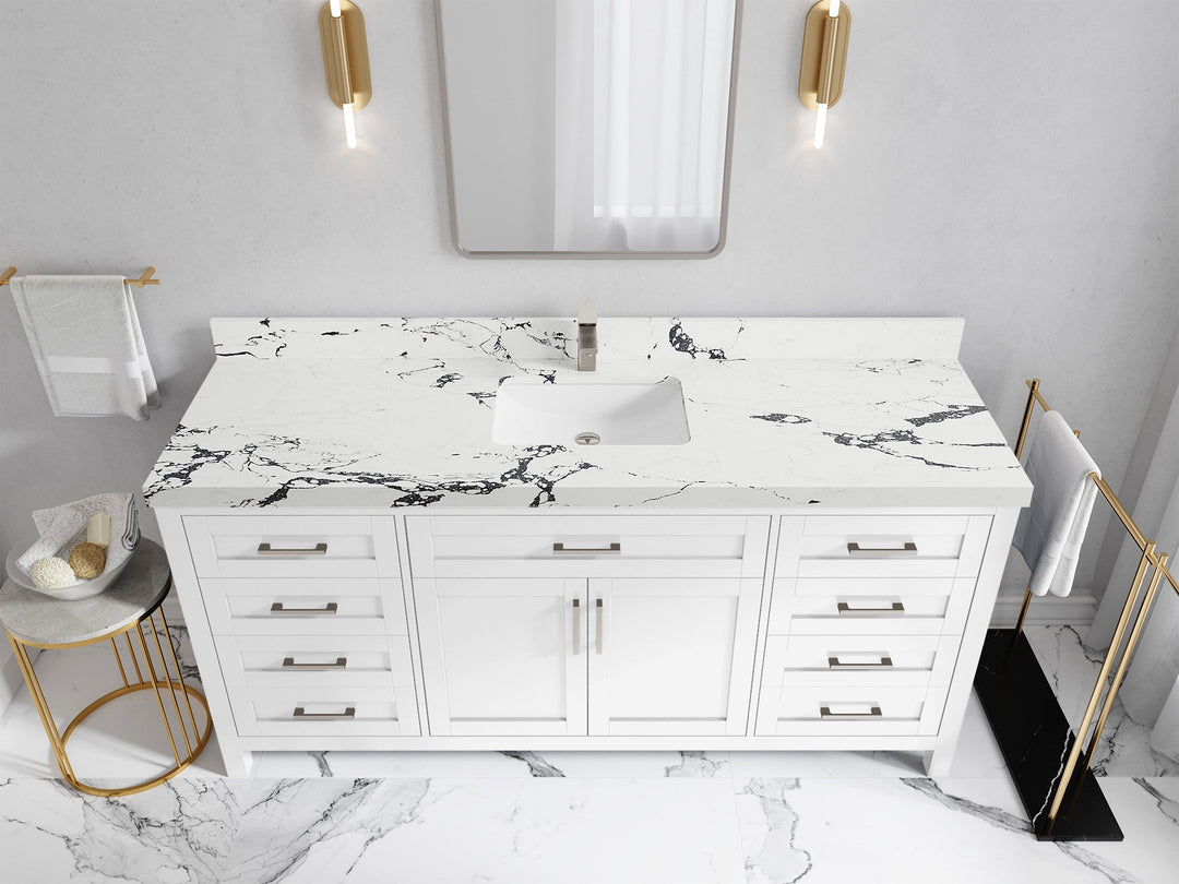 Cambridge 72 in. W x 22 in. D Single Sink Bathroom Vanity - Willow Bath and Vanity