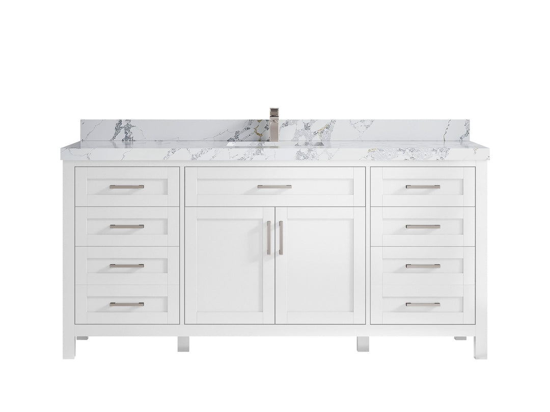 Cambridge 72 in. W x 22 in. D Single Sink Bathroom Vanity - Willow Bath and Vanity