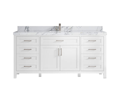 Cambridge 72 in. W x 22 in. D Single Sink Bathroom Vanity - Willow Bath and Vanity