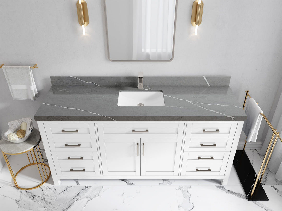 Cambridge 72 in. W x 22 in. D Single Sink Bathroom Vanity - Willow Bath and Vanity