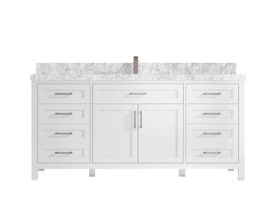 Cambridge 72 in. W x 22 in. D Single Sink Bathroom Vanity - Willow Bath and Vanity