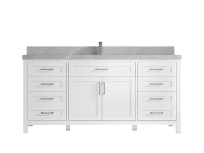 Cambridge 72 in. W x 22 in. D Single Sink Bathroom Vanity - Willow Bath and Vanity