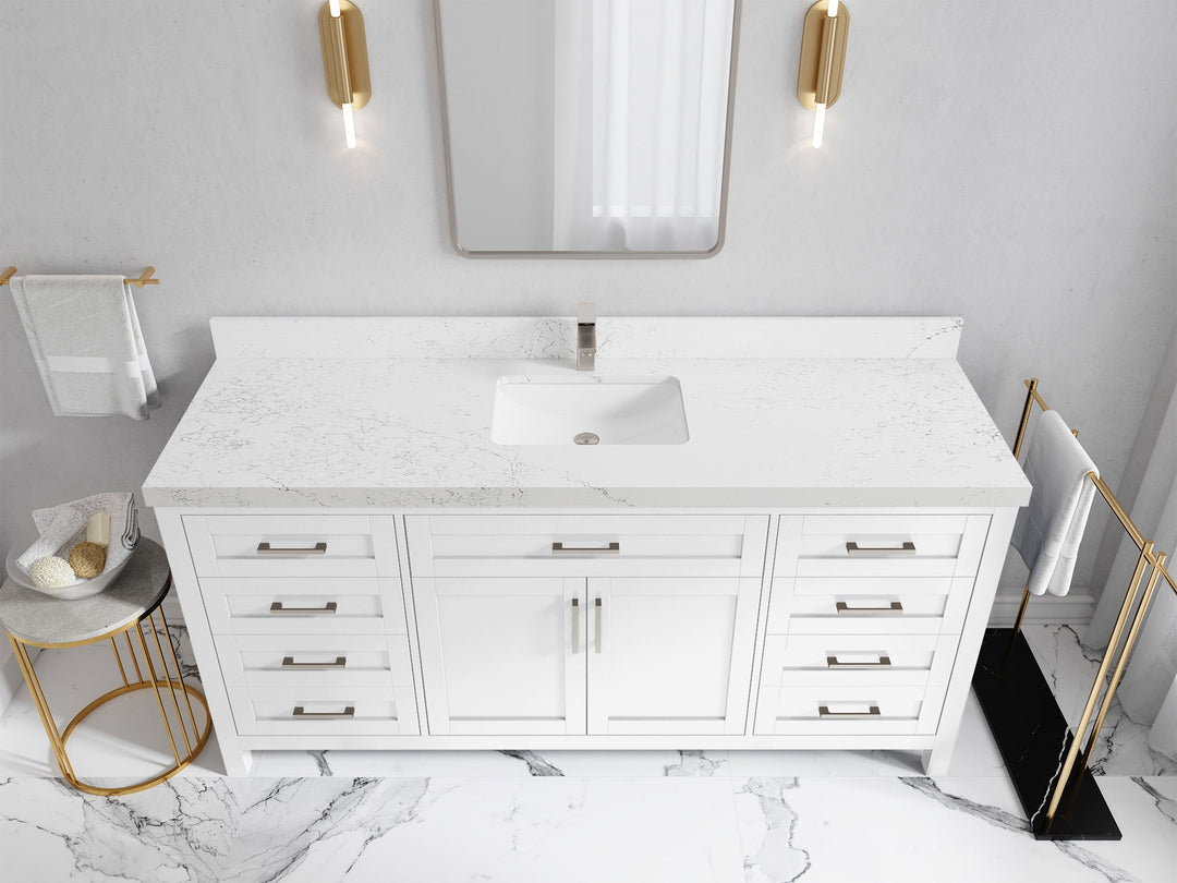 Cambridge 72 in. W x 22 in. D Single Sink Bathroom Vanity - Willow Bath and Vanity