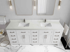 Cambridge 80 in. W x 22 in. D Double Sink Bathroom Vanity - photo 13