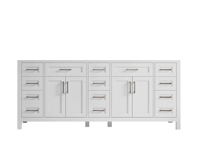 Cambridge 80 in. W x 22 in. D Double Sink Bathroom Vanity - Willow Bath and Vanity