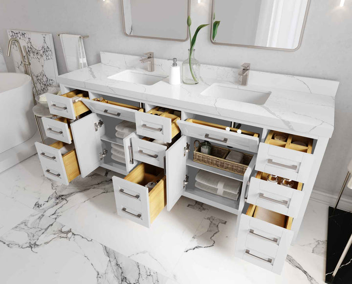 Cambridge 80 in. W x 22 in. D Double Sink Bathroom Vanity - photo 3