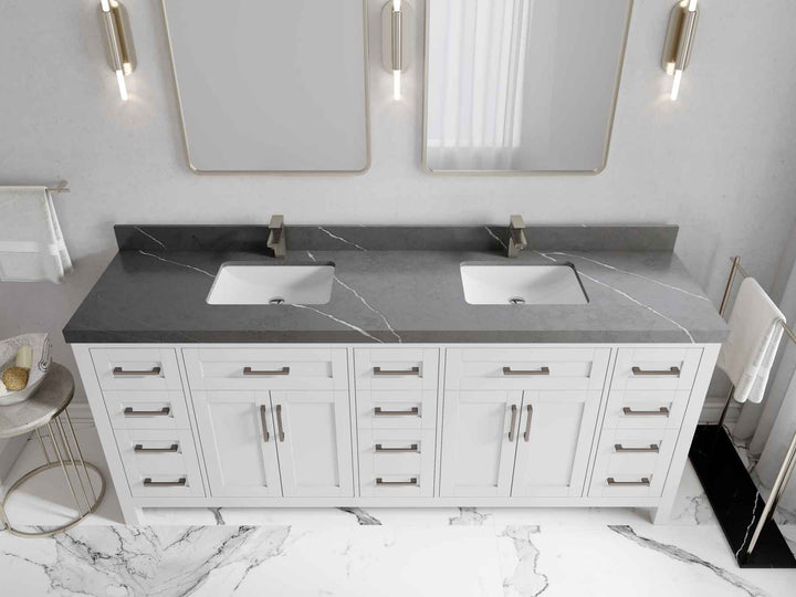 Cambridge 80 in. W x 22 in. D Double Sink Bathroom Vanity - photo 15