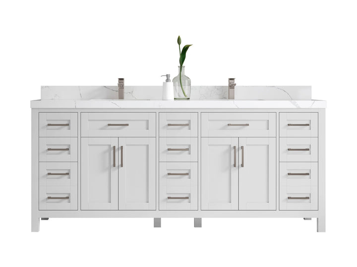 Cambridge 80 in. W x 22 in. D Double Sink Bathroom Vanity - photo 1