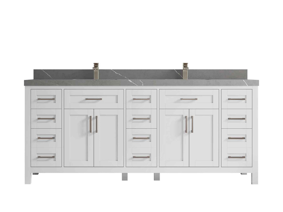 Cambridge 80 in. W x 22 in. D Double Sink Bathroom Vanity - Willow Bath and Vanity