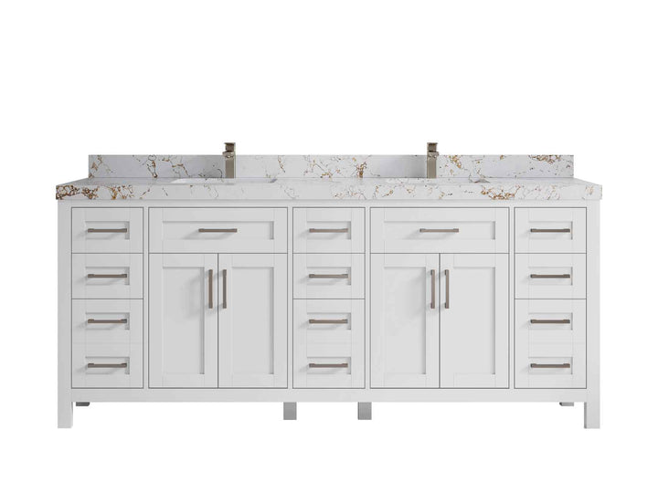 Cambridge 80 in. W x 22 in. D Double Sink Bathroom Vanity - photo 24