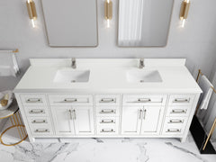 Cambridge 84 in. W x 22 in. D Double Sink Bathroom Vanity - photo 29