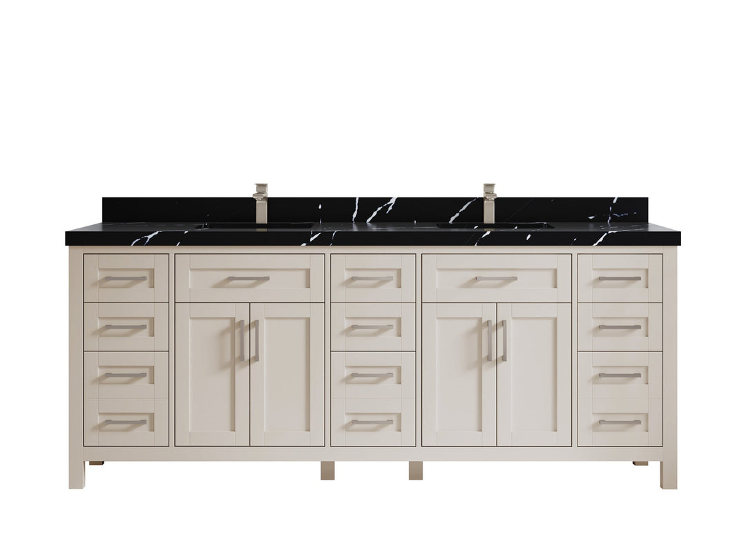 Cambridge 84 in. W x 22 in. D Double Sink Bathroom Vanity - Willow Bath and Vanity