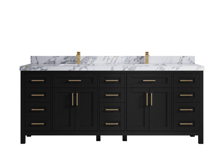 Cambridge 84 in. W x 22 in. D Double Sink Bathroom Vanity - photo 24