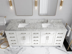Cambridge 84 in. W x 22 in. D Double Sink Bathroom Vanity - photo 23
