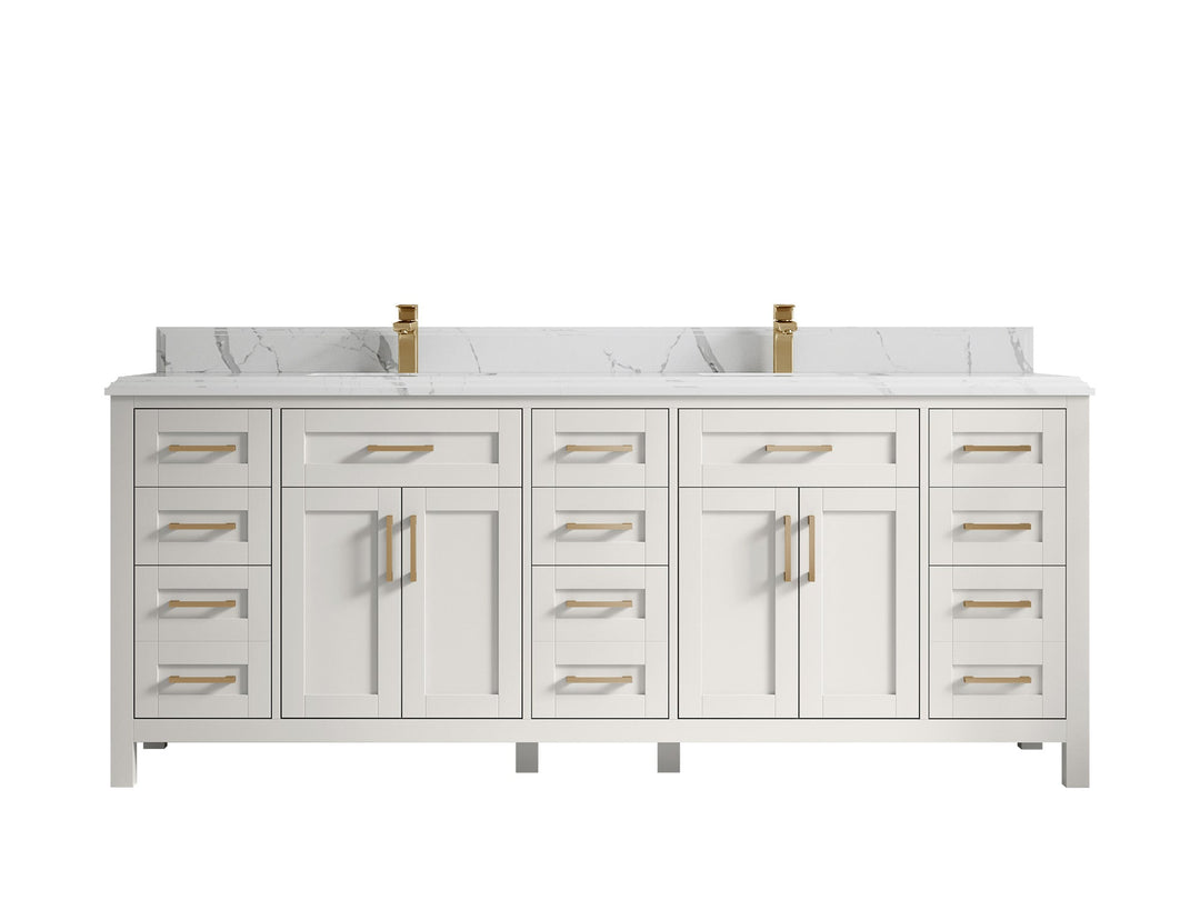 Cambridge 84 in. W x 22 in. D Double Sink Bathroom Vanity - Willow Bath and Vanity