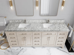 Cambridge 84 in. W x 22 in. D Double Sink Bathroom Vanity - photo 19