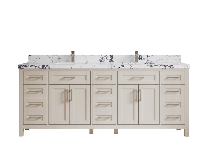 Cambridge 84 in. W x 22 in. D Double Sink Bathroom Vanity - photo 46