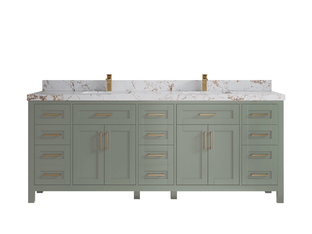 Cambridge 84 in. W x 22 in. D Double Sink Bathroom Vanity - Willow Bath and Vanity