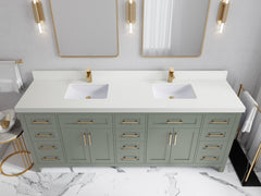 Cambridge 84 in. W x 22 in. D Double Sink Bathroom Vanity - photo 8