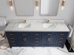 Cambridge 84 in. W x 22 in. D Double Sink Bathroom Vanity - photo 39