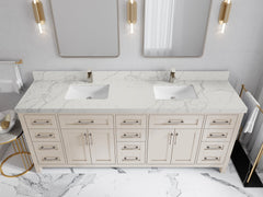 Cambridge 84 in. W x 22 in. D Double Sink Bathroom Vanity - photo 41