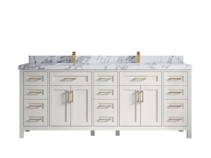 Cambridge 84 in. W x 22 in. D Double Sink Bathroom Vanity - photo 27