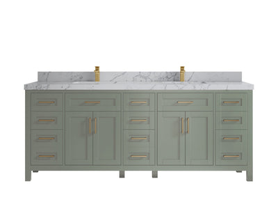 Cambridge 84 in. W x 22 in. D Double Sink Bathroom Vanity - Willow Bath and Vanity