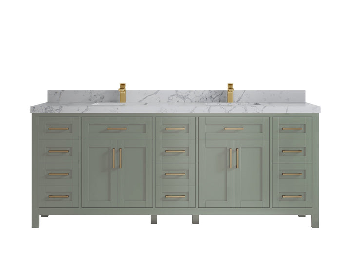 Cambridge 84 in. W x 22 in. D Double Sink Bathroom Vanity - photo 49