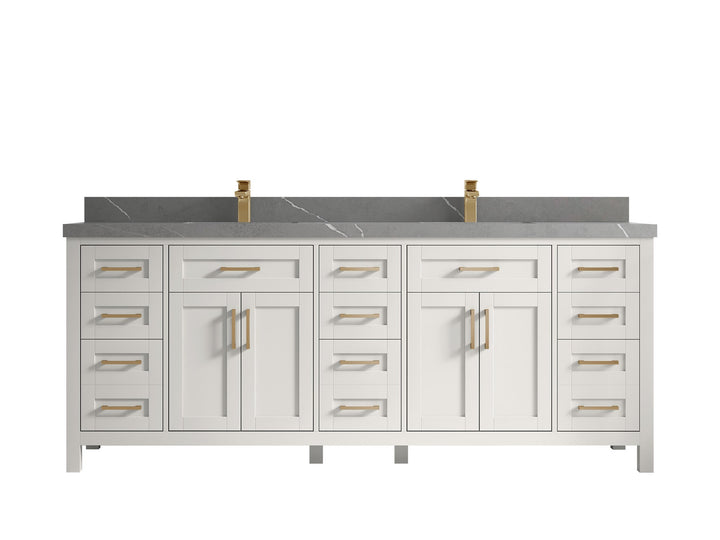 Cambridge 84 in. W x 22 in. D Double Sink Bathroom Vanity - photo 21