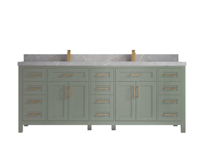 Cambridge 84 in. W x 22 in. D Double Sink Bathroom Vanity - Willow Bath and Vanity