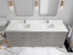 Cambridge 84 in. W x 22 in. D Double Sink Bathroom Vanity - photo 9