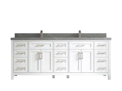 Cambridge 84 in. W x 22 in. D Double Sink Bathroom Vanity - Willow Bath and Vanity