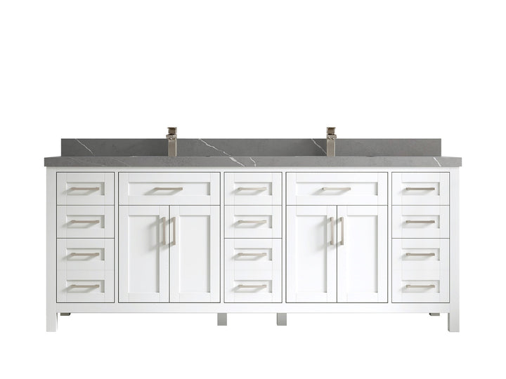 Cambridge 84 in. W x 22 in. D Double Sink Bathroom Vanity - photo 39