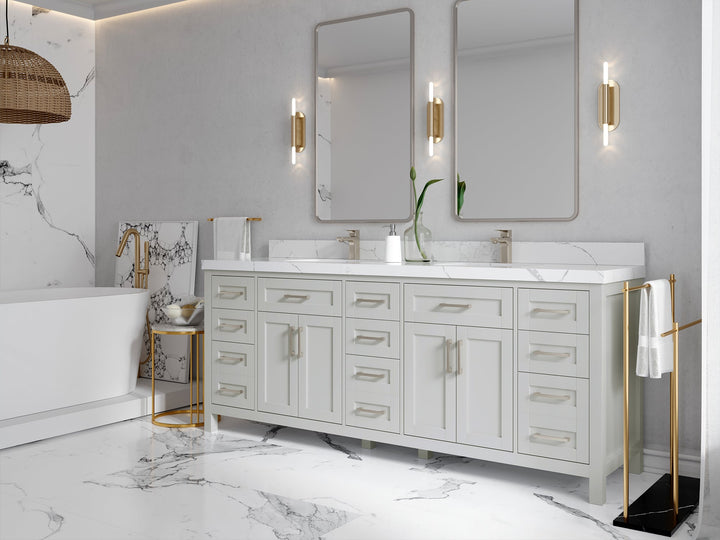 Cambridge 84 in. W x 22 in. D Double Sink Bathroom Vanity - photo 2