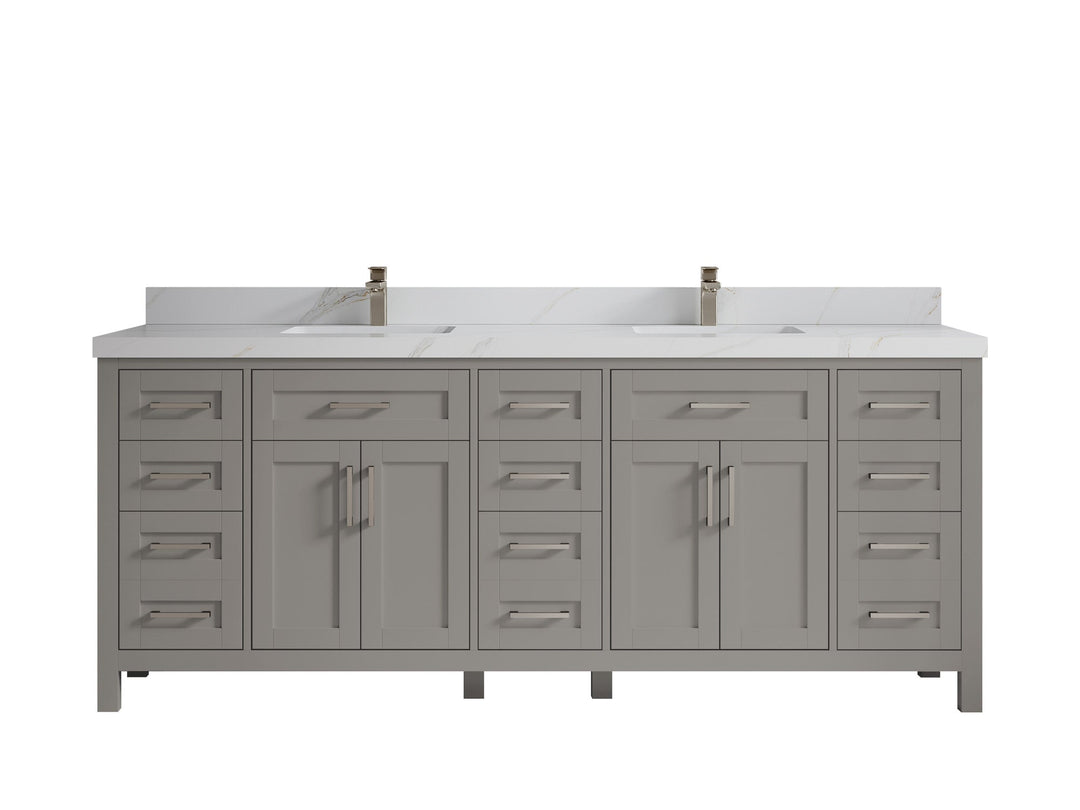 Cambridge 84 in. W x 22 in. D Double Sink Bathroom Vanity - Willow Bath and Vanity