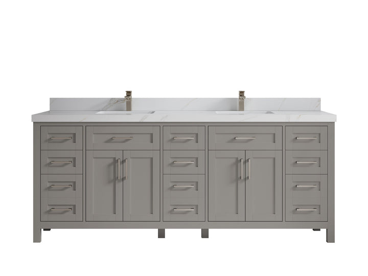 Cambridge 84 in. W x 22 in. D Double Sink Bathroom Vanity - photo 42
