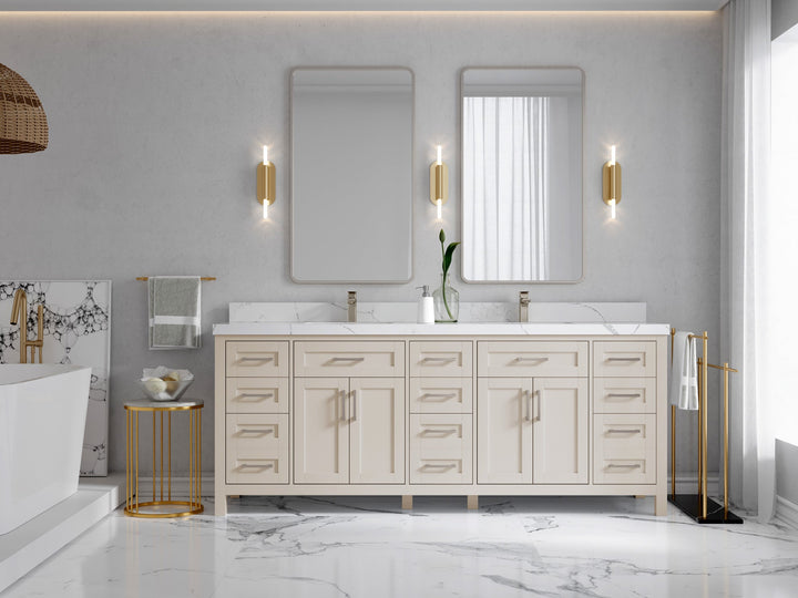 Cambridge 84 in. W x 22 in. D Double Sink Bathroom Vanity - photo 4