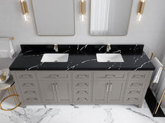 Cambridge 84 in. W x 22 in. D Double Sink Bathroom Vanity - photo 27